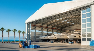 Akdeniz İklimine Dayanıklı Antalya Yat Hangarı Malzeme Seçimi